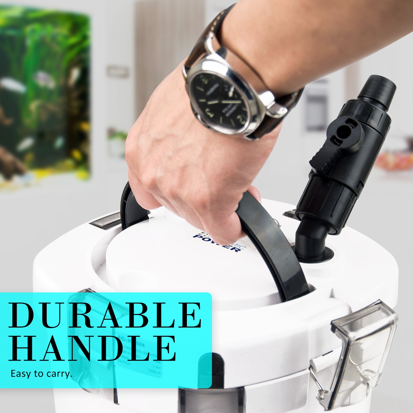 Dynamic Power 1000L/H Aquarium External Canister Filter, 14W, Easy Maintenance - SuperSaverAU - view 6
