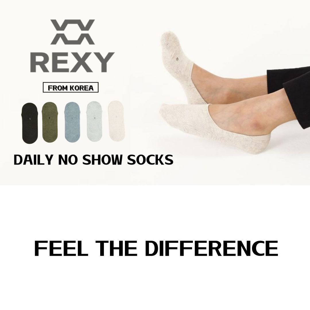 5X Rexy Daily No Show Ankle Socks Large Non-Slip Breathable MULTI COLOUR - SuperSaverAU - view 9
