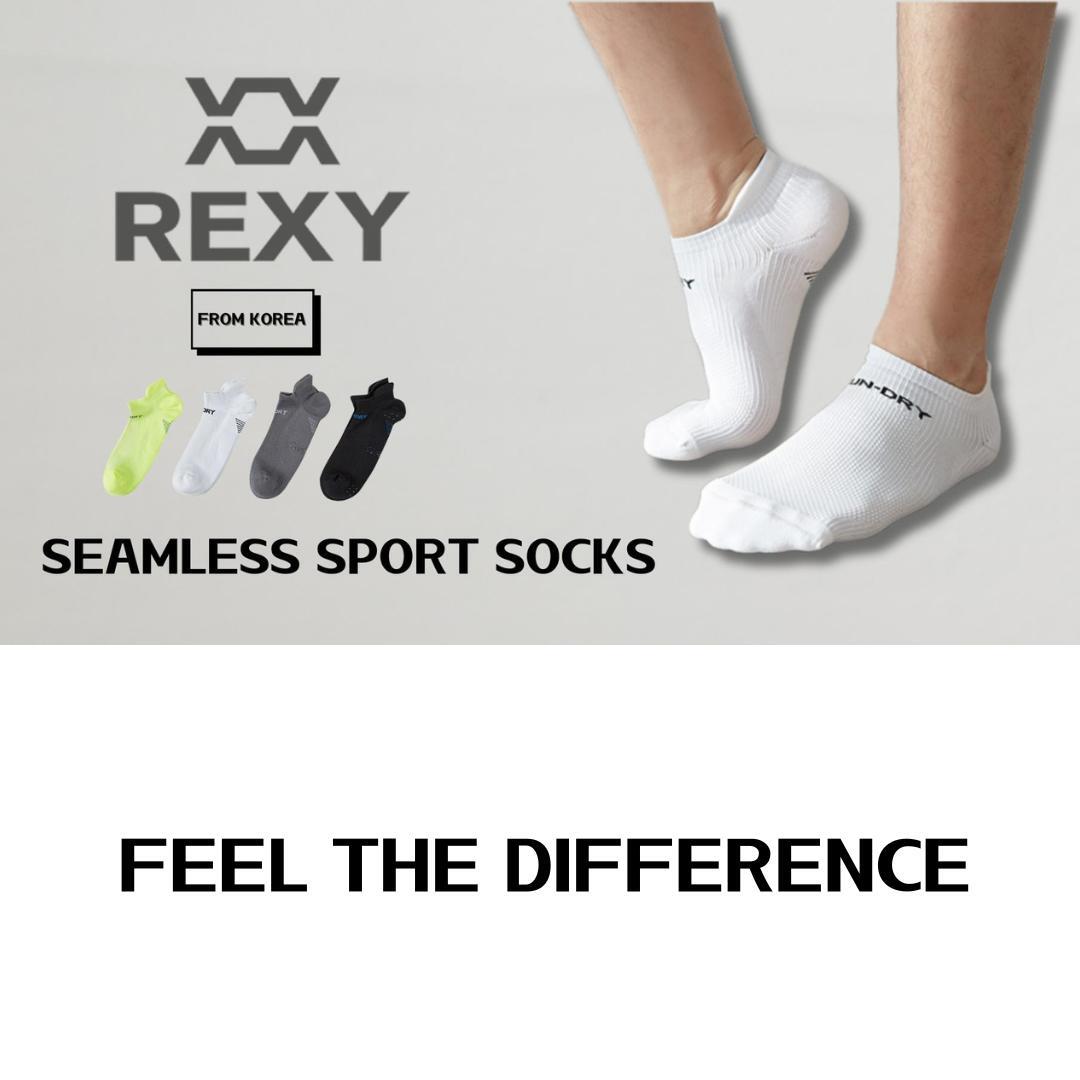 4X Rexy Seamless Sport Sneakers Socks Medium Non-Slip Heel Tab MULTI COLOUR - SuperSaverAU - view 7