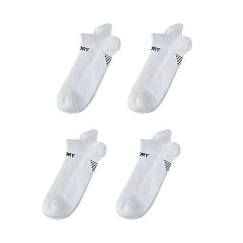 4X Rexy Seamless Sport Sneakers Socks Small Non-Slip Heel Tab WHITE - SuperSaverAU - view 1