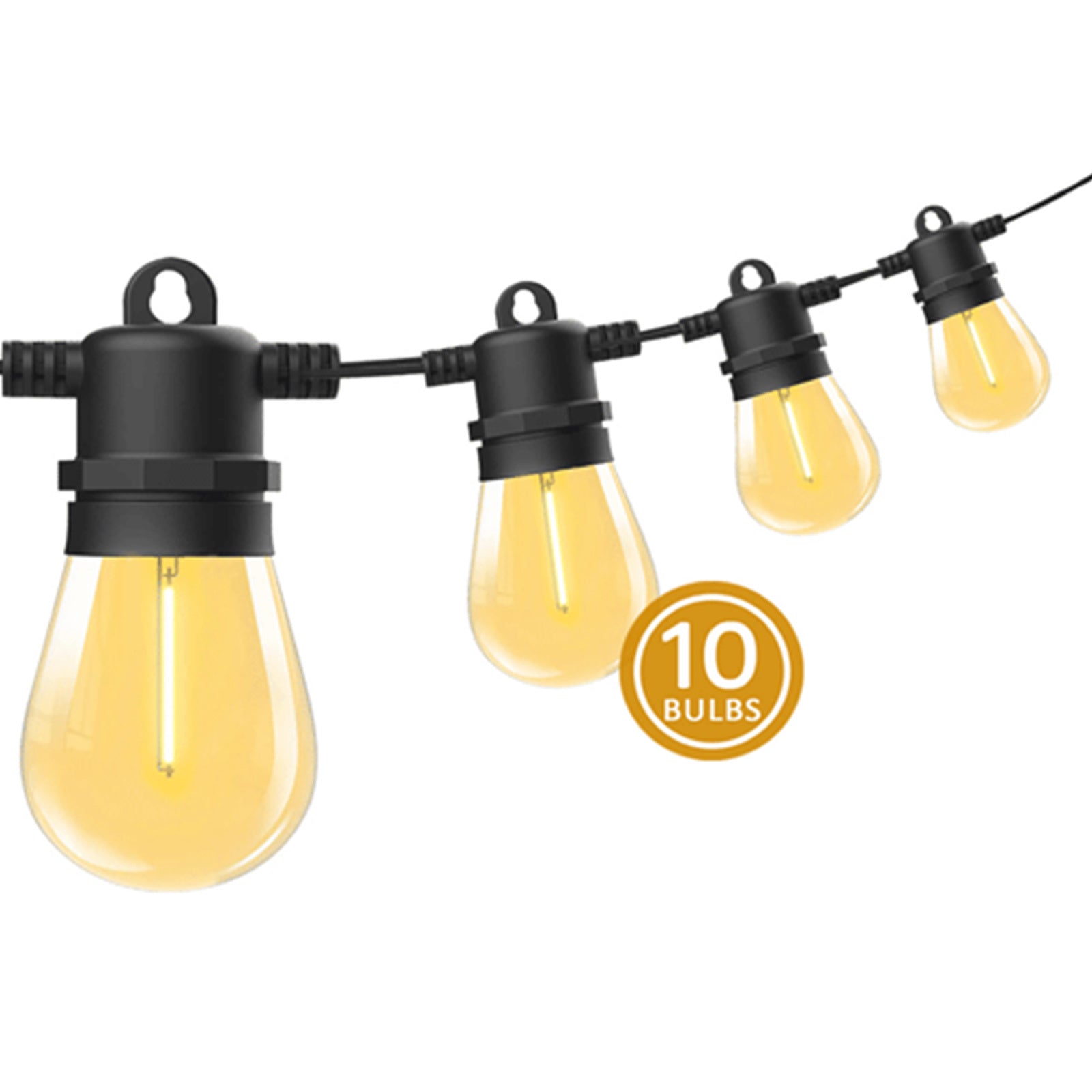 Festoon String Lights 10 Bulbs 14M Fairy LED Waterproof Outdoor Christmas Party - SuperSaverAU - view 3