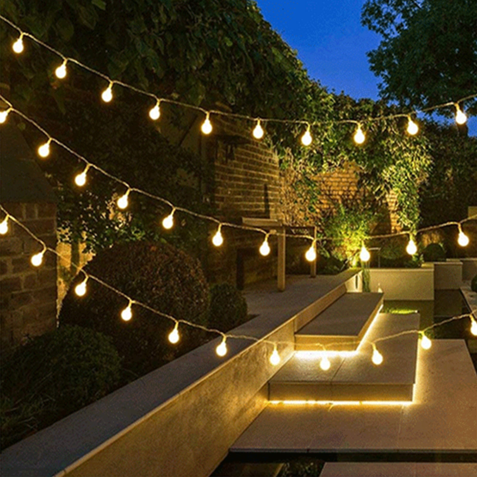 Festoon String Lights 10 Bulbs 14M Fairy LED Waterproof Outdoor Christmas Party - SuperSaverAU - view 4