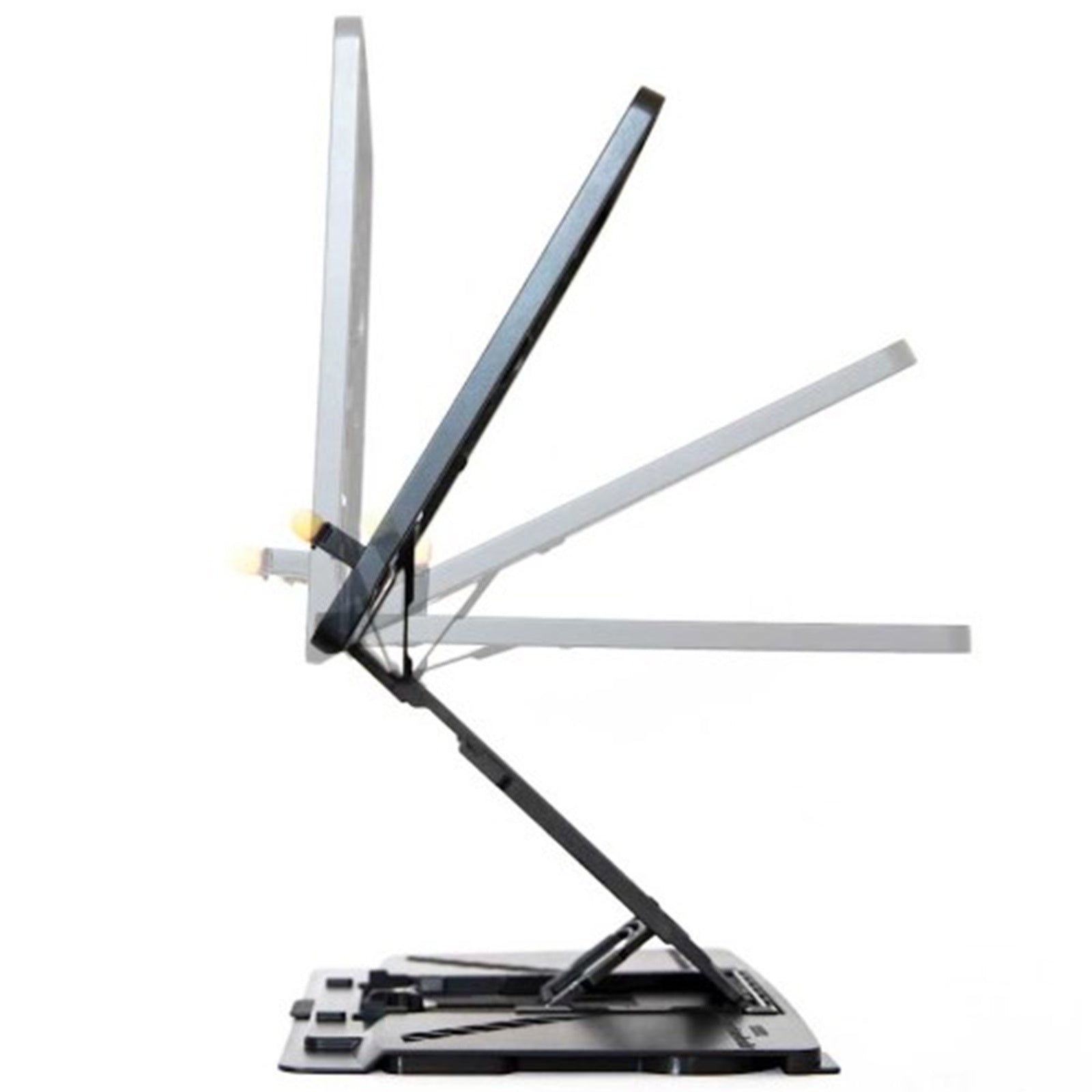 Pelican Stand Adjustable Laptop Holder Foldable Tablet Book PC Desk - Black, 53cm - SuperSaverAU - view 12