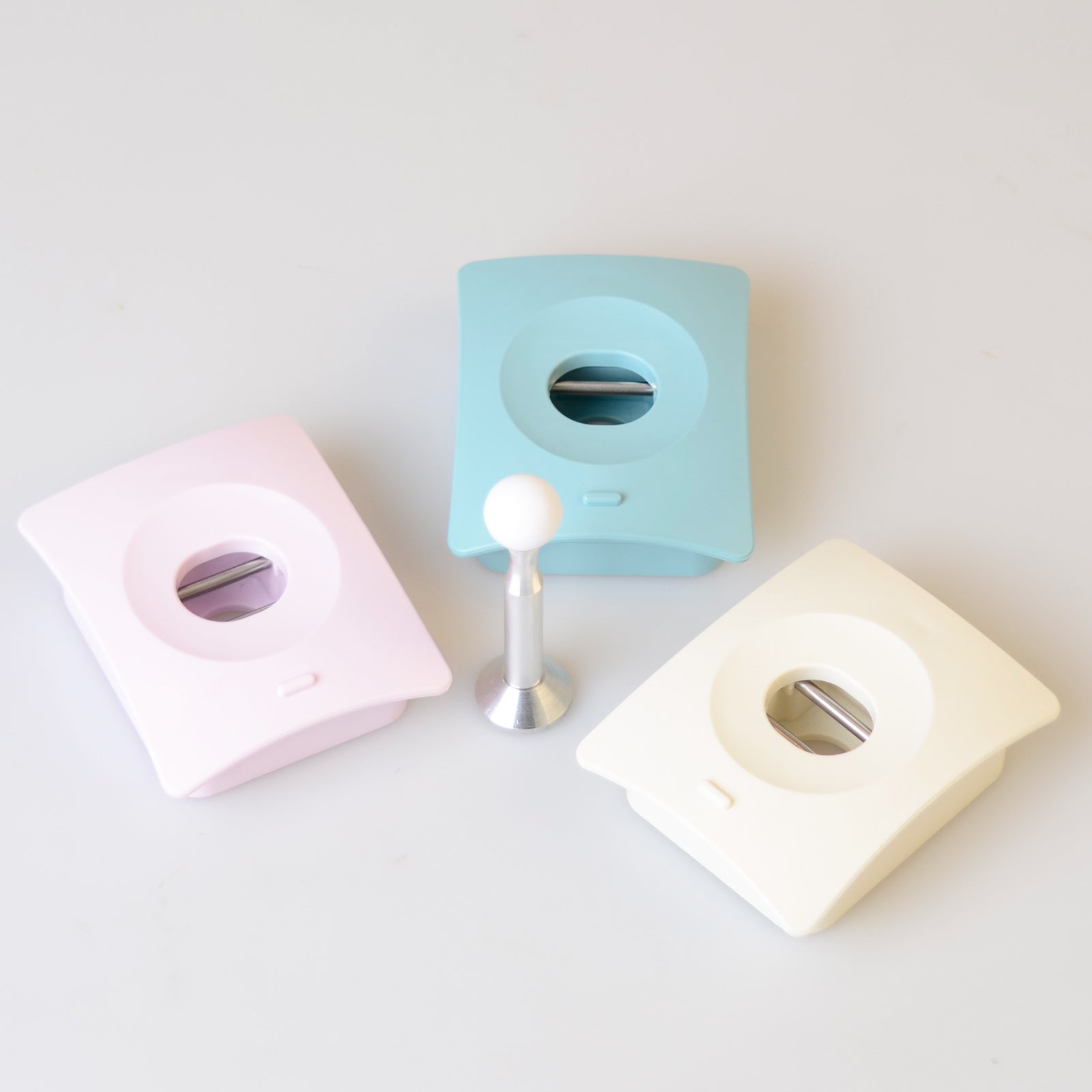 Catch Hole Door Stopper Wall Mount Adhesive - Blue, 9.6cm x 7.6cm x 3.2cm - SuperSaverAU - view 1