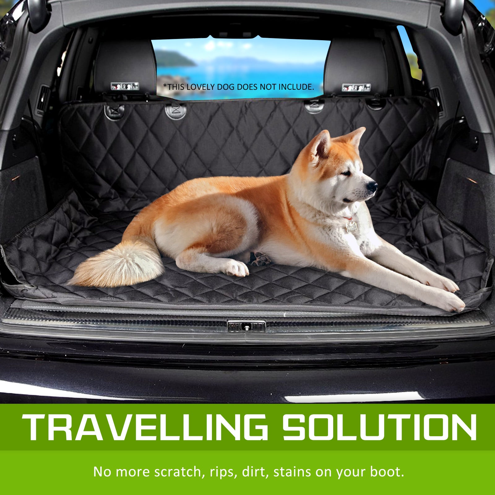 Paw Mate XXL Waterproof Pet Dog Car Boot Seat Cover - Black, Easy Clean - SuperSaverAU - view 10