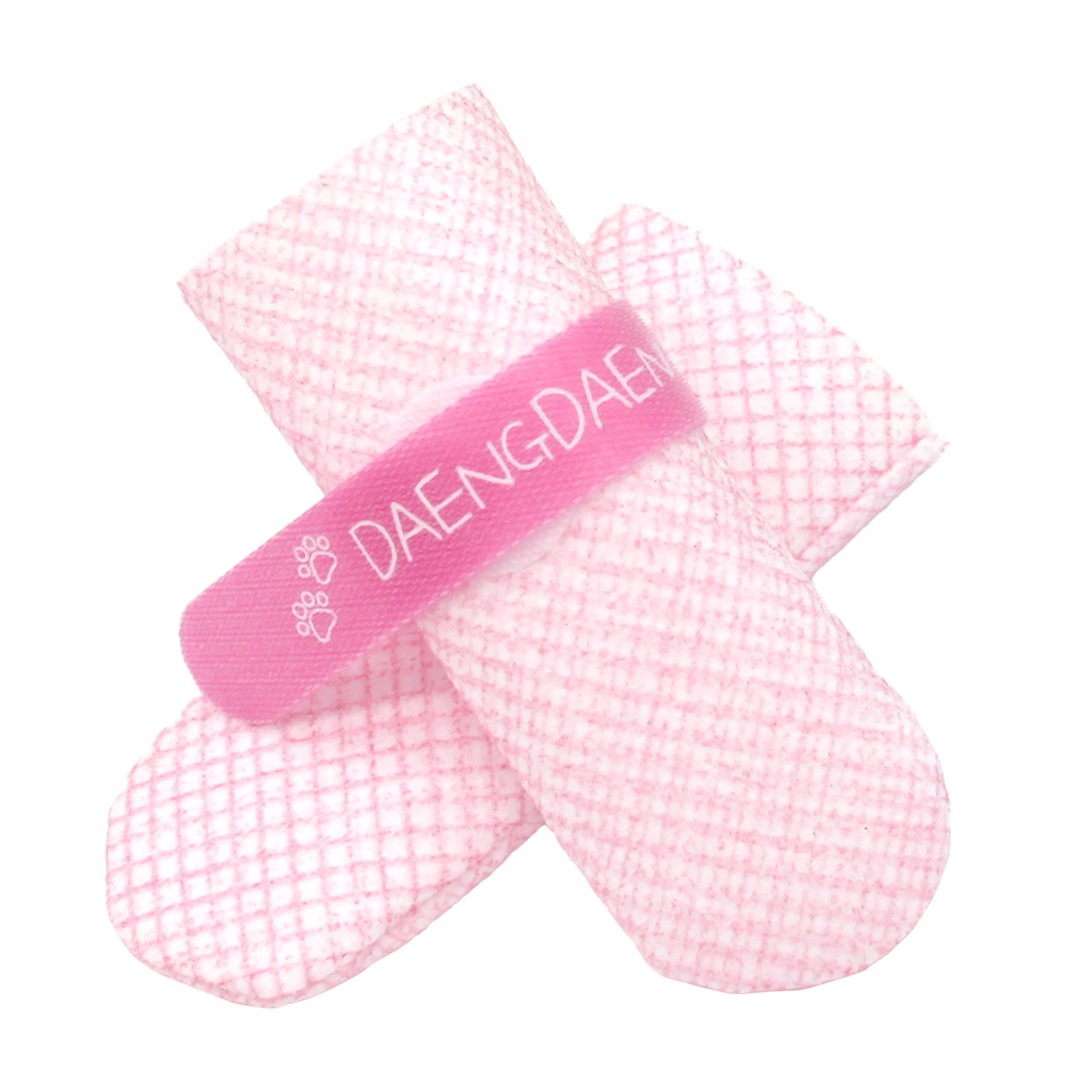 Daeng Daeng Shoes 28pc M Pink Waterproof Disposable Dog Boots Anti-Slip - SuperSaverAU - view 1