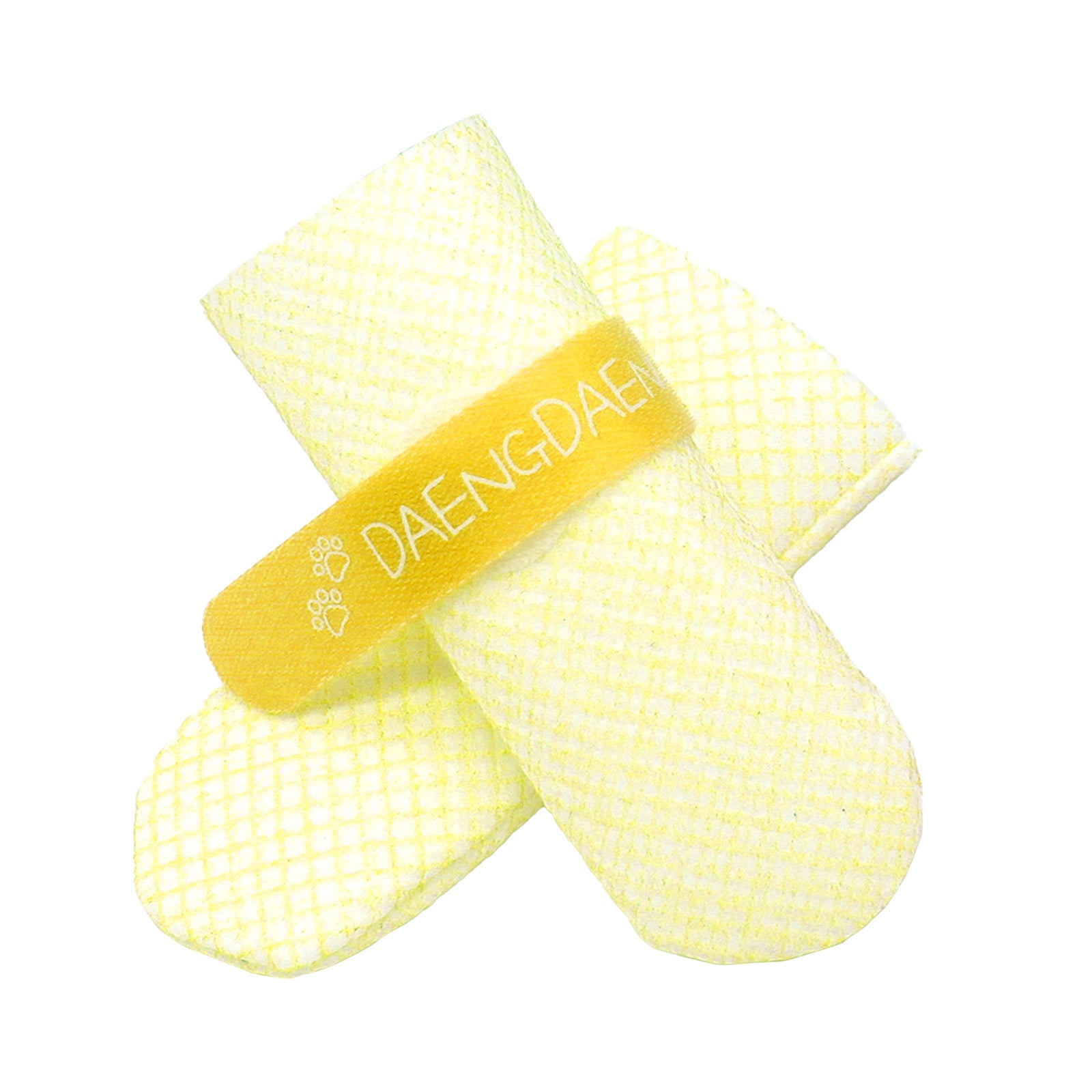 Daeng Daeng Shoes 28pc Waterproof Disposable Dog Boots Anti-Slip Socks S - Yellow - SuperSaverAU - view 1