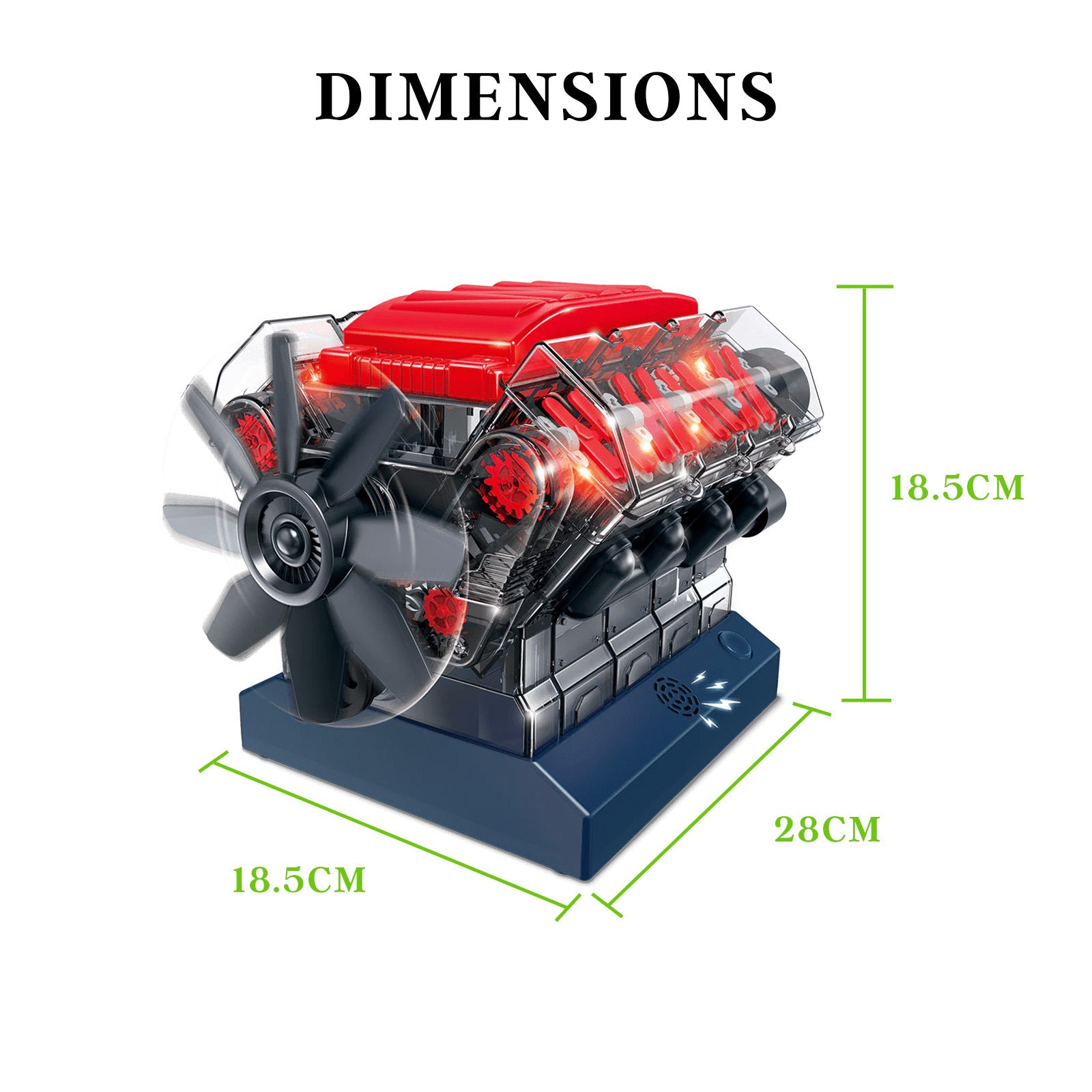 Stemnex Amazing V8 Model Engine STEM Toy Build Your Own Educational Construction Kit - SuperSaverAU - view 10