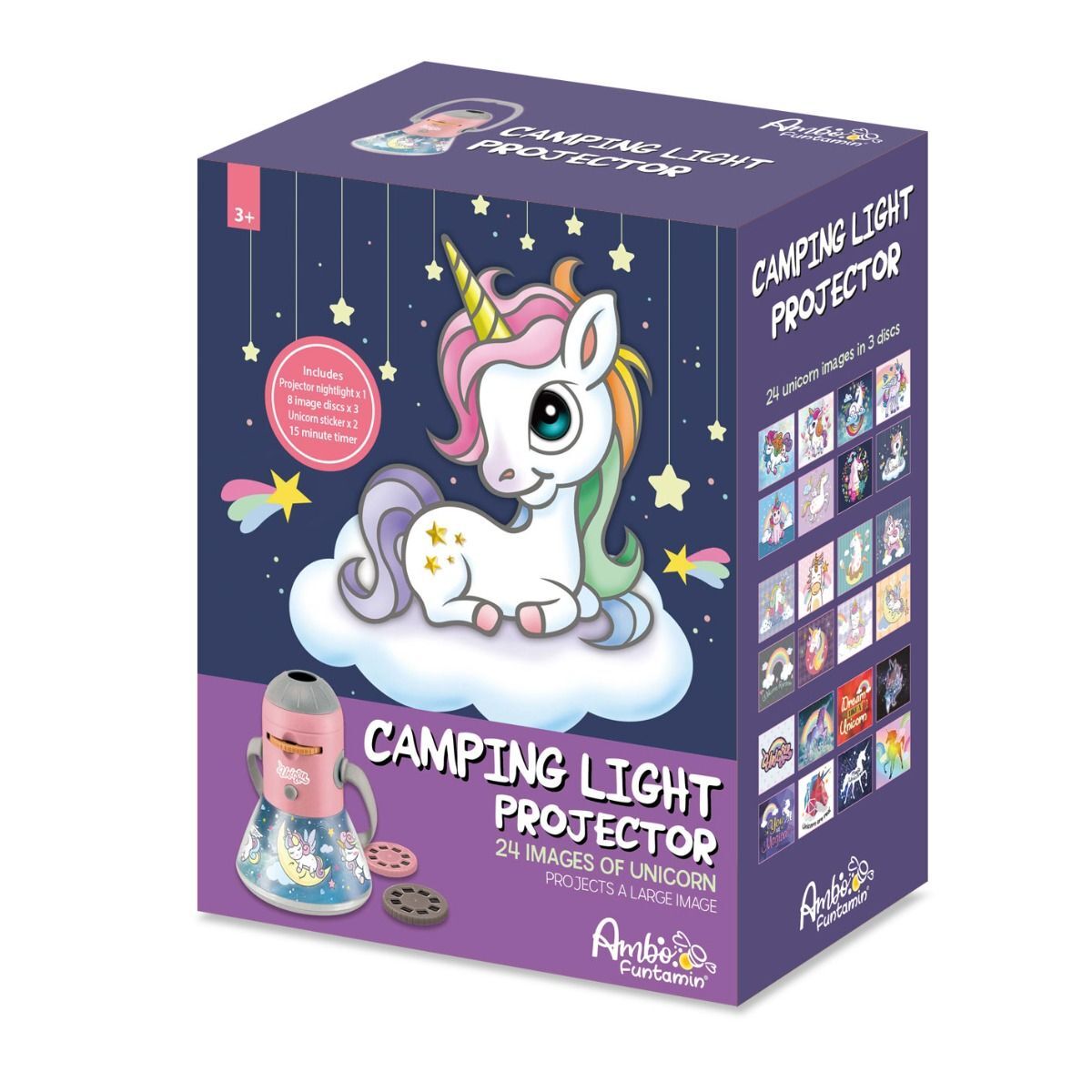 Unicorn Mini Night Light Camping Projector - Lantern Torch Kids Learning Toy - SuperSaverAU - view 1