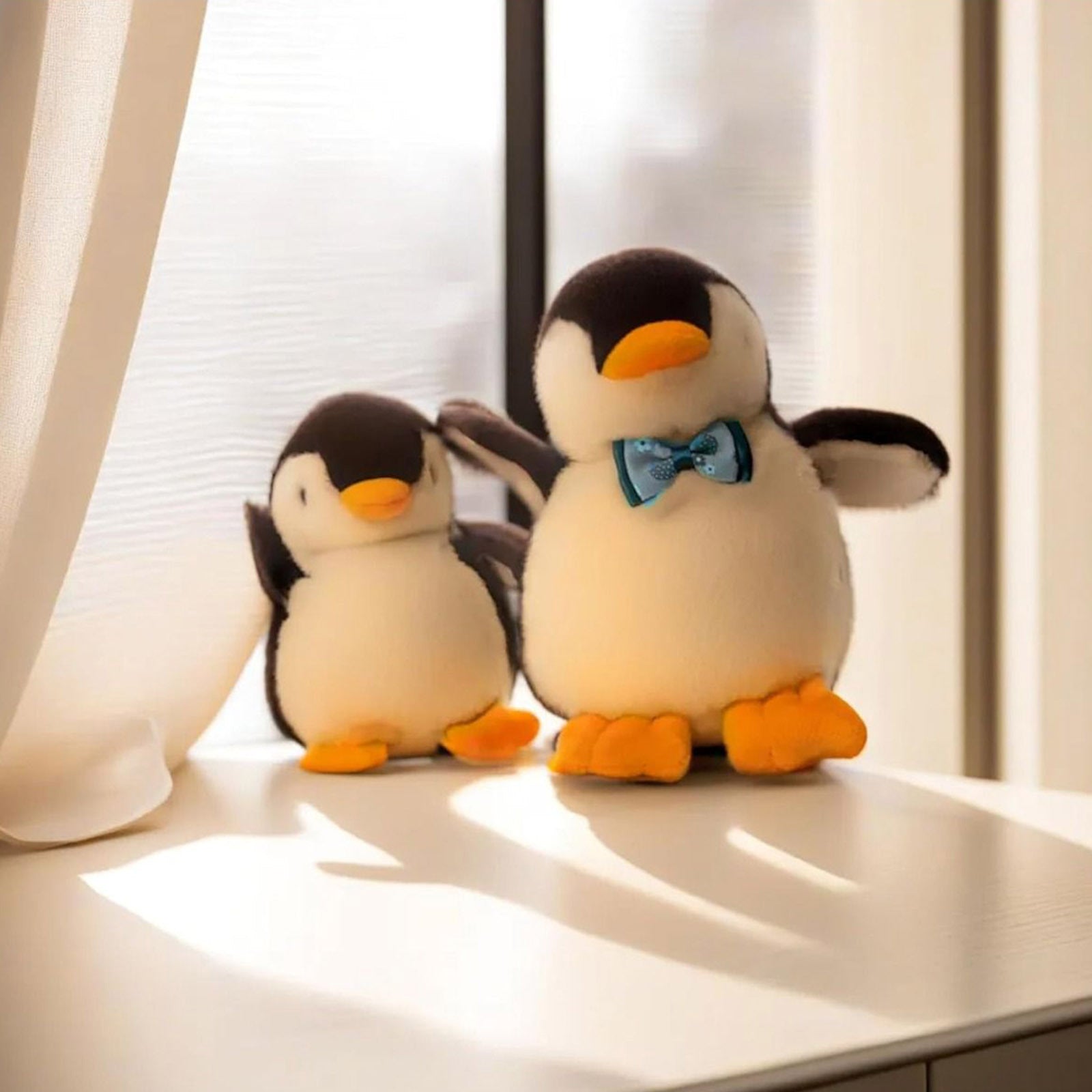2X Plush Penguin Keychain Or Doll With Sound Activation BLACK - SuperSaverAU - view 3