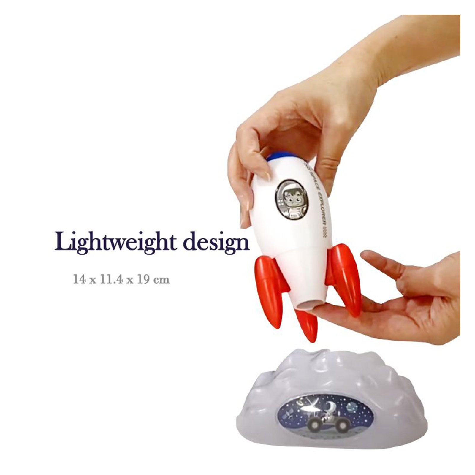 Rocket Projector Night Light Kids STEM Toy - Outer Space Planet - SuperSaverAU - view 9