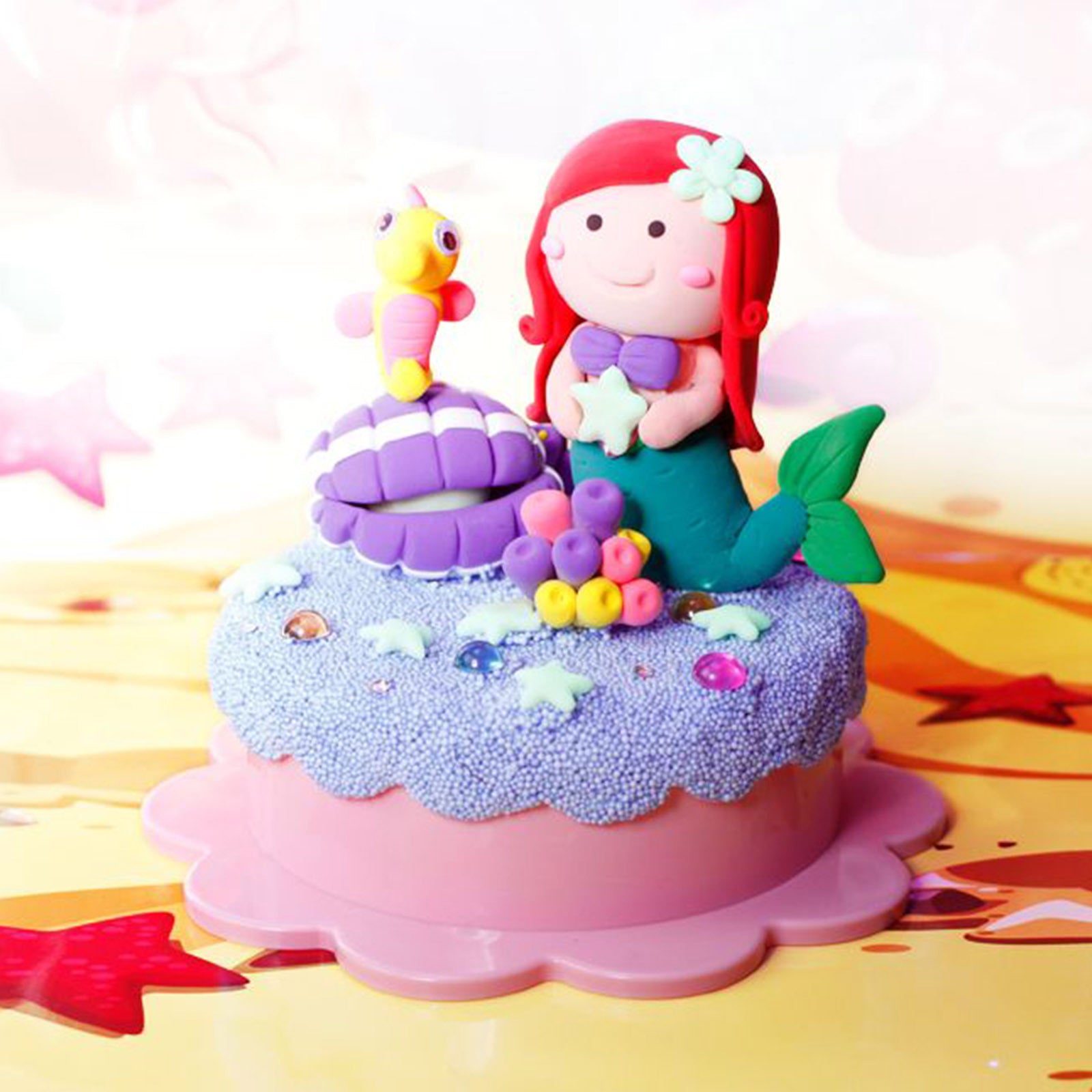 Colorato Mermaid Glow Set - Glow-in-the-Dark Super Clay DIY Craft Kit for Kids - SuperSaverAU - view 2