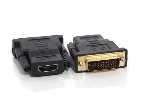 Oxhorn Bi-Directional Black DVI Male to HDMI Female Adapter, Supports DVI-I and DVI-D - SuperSaverAU - view 1
