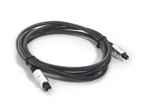 Oxhorn Toslink Optical Audio Cable 3m - Gold-Plated, Braided, 5.1/7.1 Surround Sound - SuperSaverAU - view 1