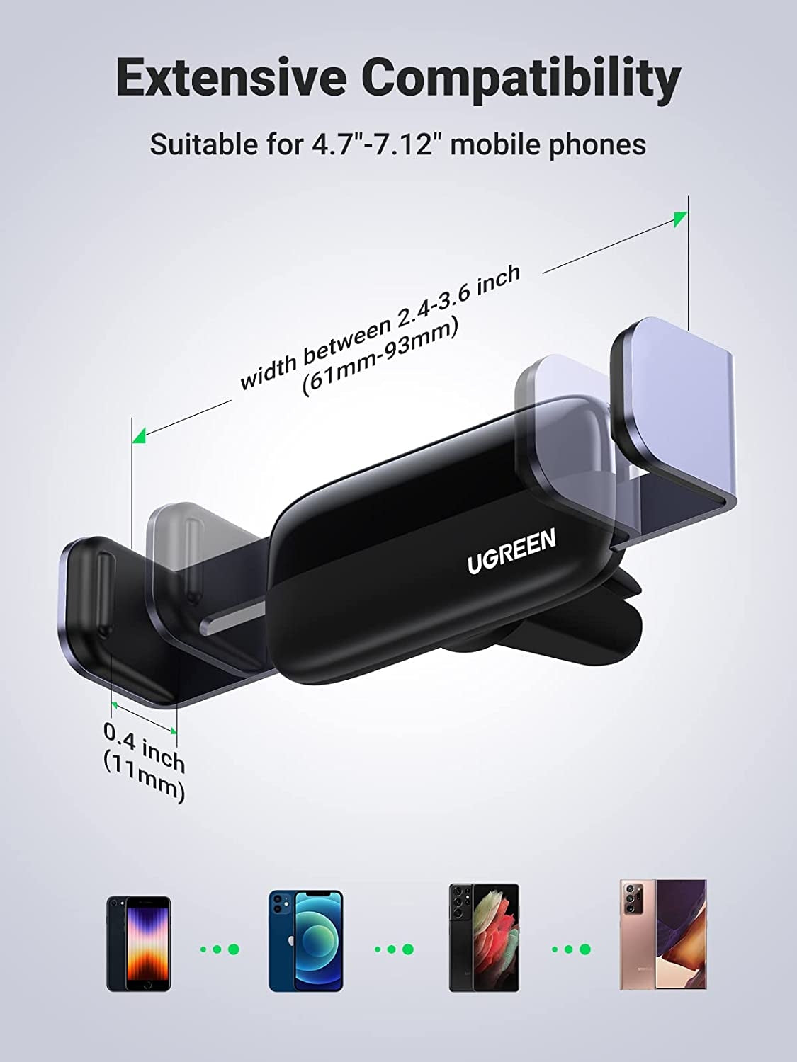 UGREEN 10422 Vehicle Air Vent Phone Holder - SuperSaverAU - view 4