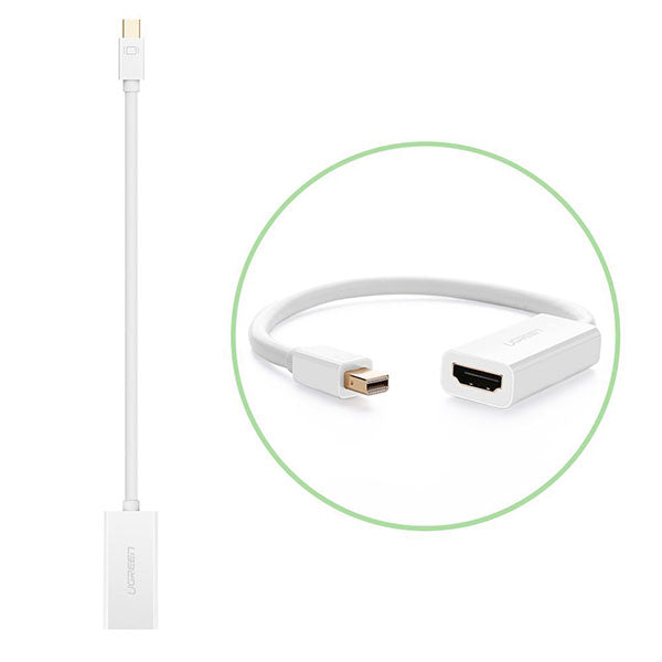 UGREEN Mini DP to HDMI Female converter cable 18CM (10460) - SuperSaverAU - view 2