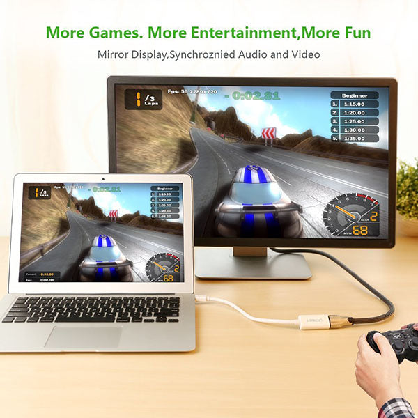 UGREEN Mini DP to HDMI Female converter cable 18CM (10460) - SuperSaverAU - view 4