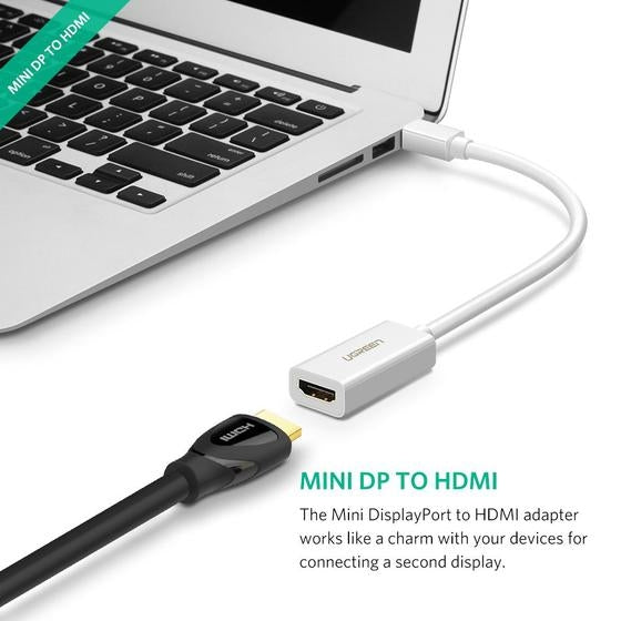 UGREEN 10461 Mini DisplayPort to HDMI Adapter - Black