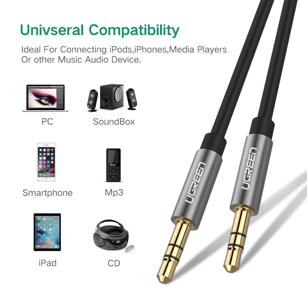 UGREEN 3.5mm male to 3.5mm male cable 5M (10737) - SuperSaverAU - view 4