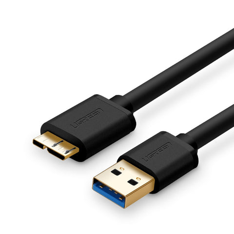 UGREEN USB 3.0 A Male to Micro USB 3.0 Male Cable - Black 2M (10843) - SuperSaverAU - view 1
