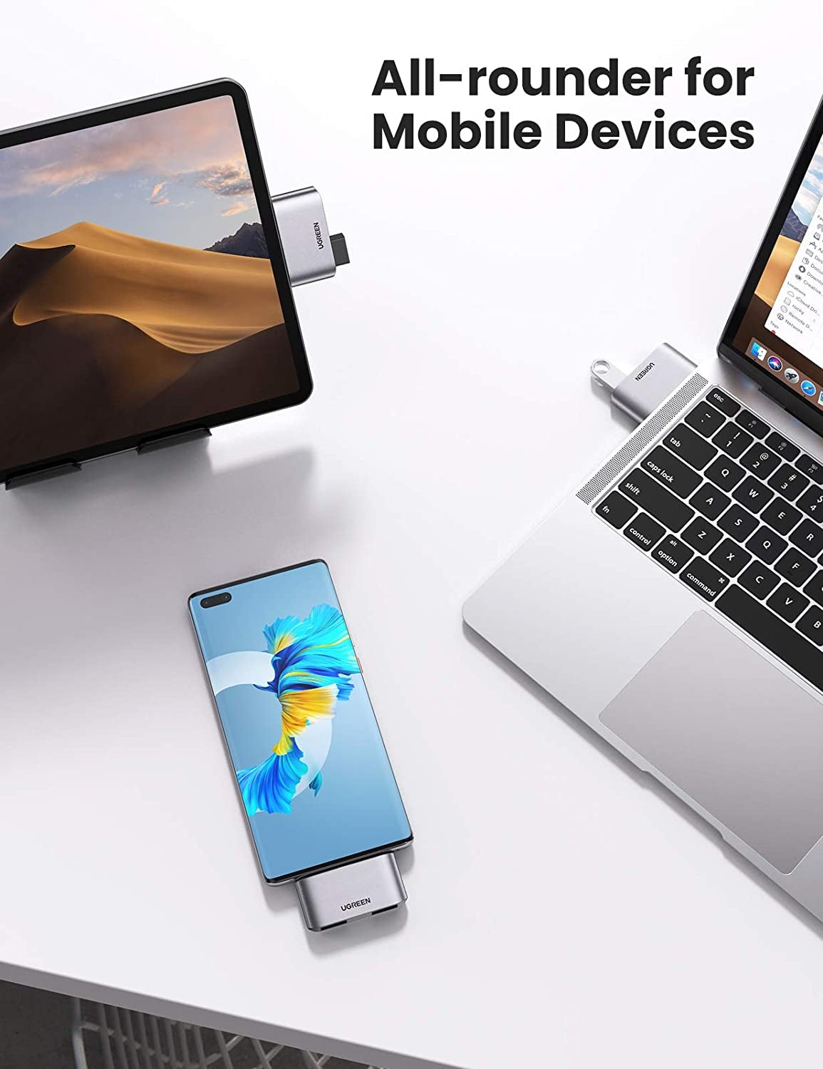 UGREEN USB-C to USB 3.0 Adapter x2, 5 Gbps Data Transfer, Plug & Play, Type-C Compatible - SuperSaverAU - view 3