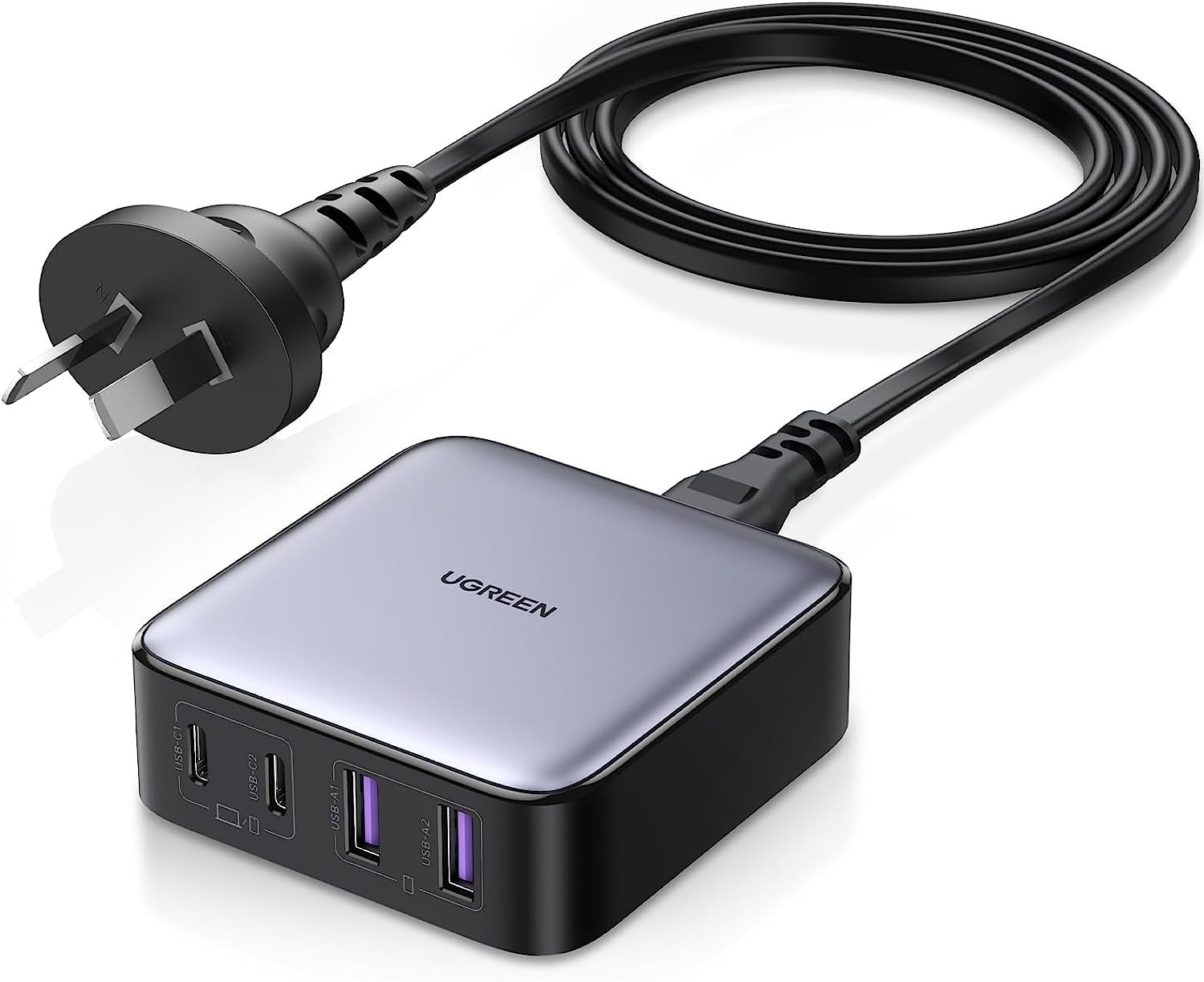 UGREEN 15611 65W USB-C Charger, Nexode 4-Port GaN II Charging Station - SuperSaverAU - view 1