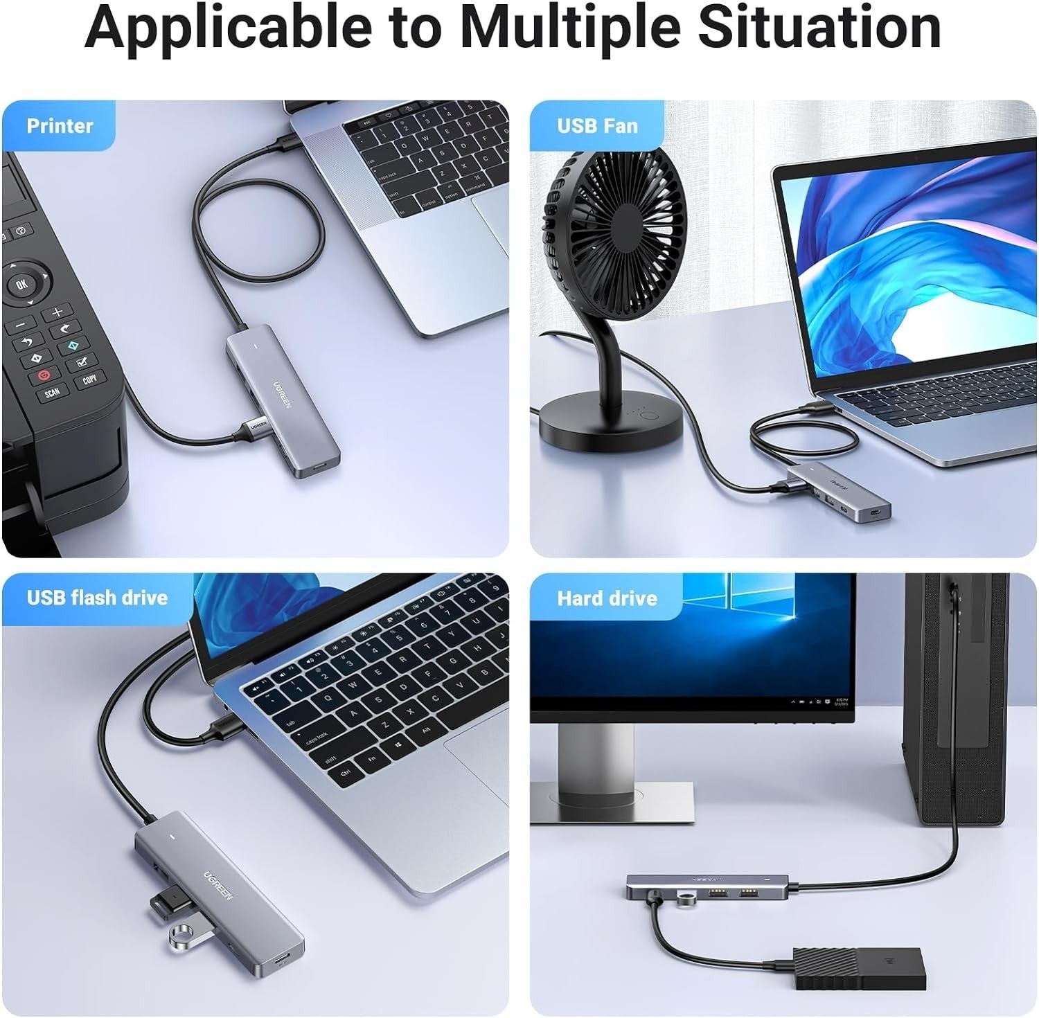 UGREEN 15920 4-Port USB 3.0 Hub - SuperSaverAU - view 4