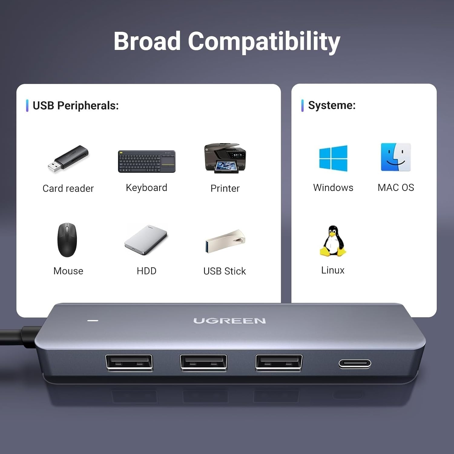 UGREEN 15920 4-Port USB 3.0 Hub - SuperSaverAU - view 6