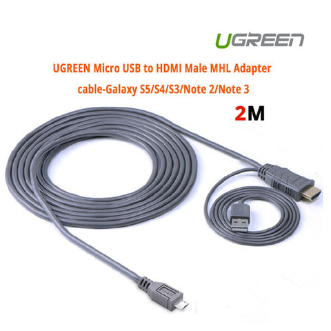 UGREEN MHL Micro USB 11 Pin to HDMI Adater Cable 2M (20139) - SuperSaverAU - view 1
