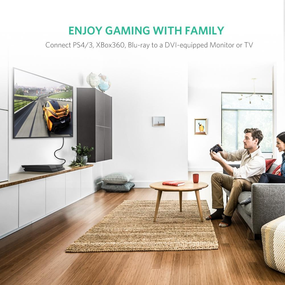 UGREEN HDMI To DVI 24+1 Cable 1M (30116) - SuperSaverAU - view 3