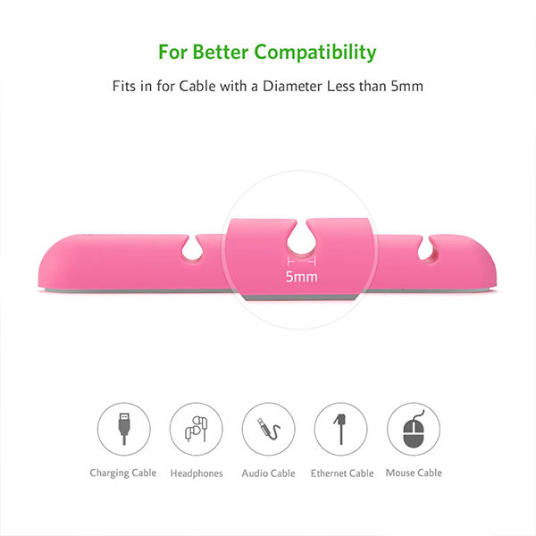 UGREEN Cable Organizer (2pcs/pack) - Pink (30483) - SuperSaverAU - view 3