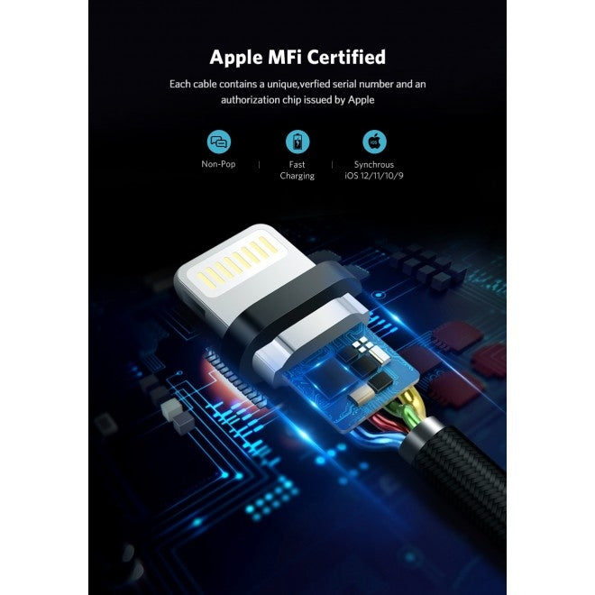 UGREEN 30589 iPhone 8-pin to USB2.0 Sync & Charging Cable 2M Gold - SuperSaverAU - view 4