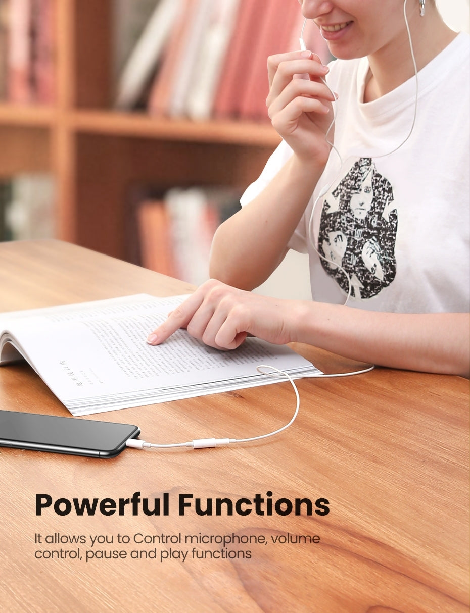 UGREEN 3.5mm iPhone 8-pin Adapter, Apple MFi Certified, Noise Reduction, Durable Design - SuperSaverAU - view 6