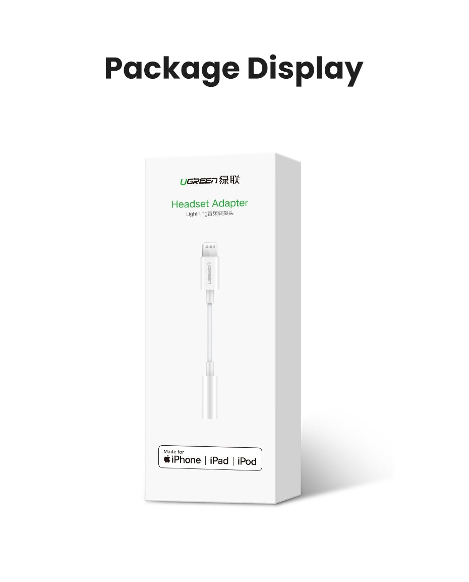 UGREEN 3.5mm iPhone 8-pin Adapter, Apple MFi Certified, Noise Reduction, Durable Design - SuperSaverAU - view 8