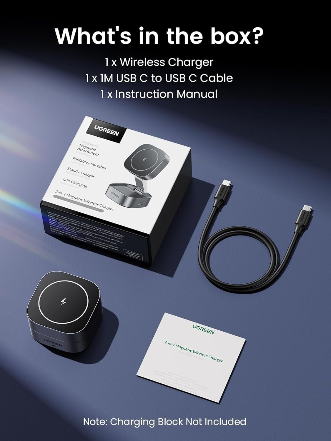UGREEN 35278 2-in-1 Magsafe Wireless Charger with Stand - SuperSaverAU - view 11