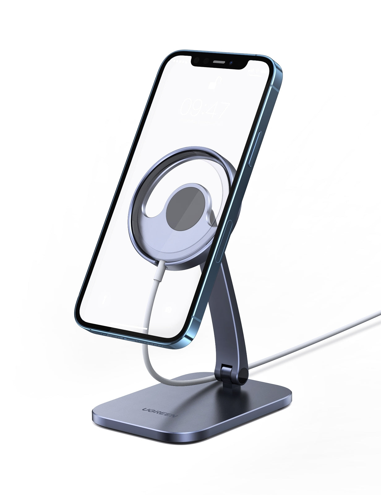 UGREEN 40290 Desk Adjustable and Foldable Aluminum Magsafe Charging Stand - SuperSaverAU - view 1