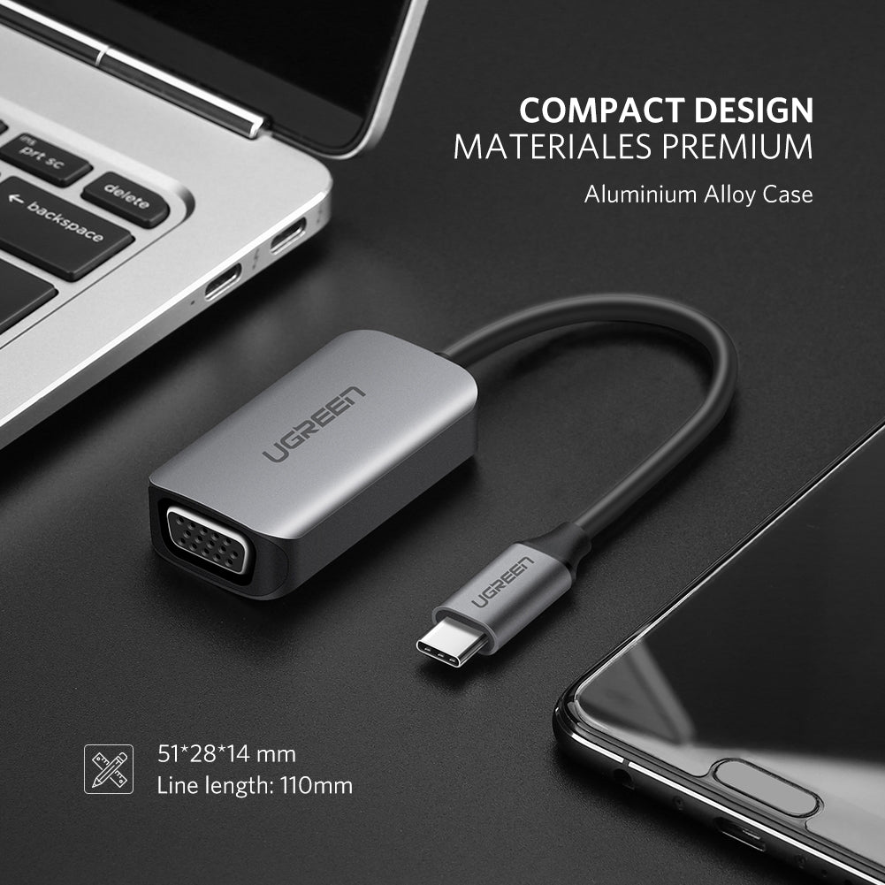 UGreen USB Type C to VGA Converter 50316 - SuperSaverAU - view 7