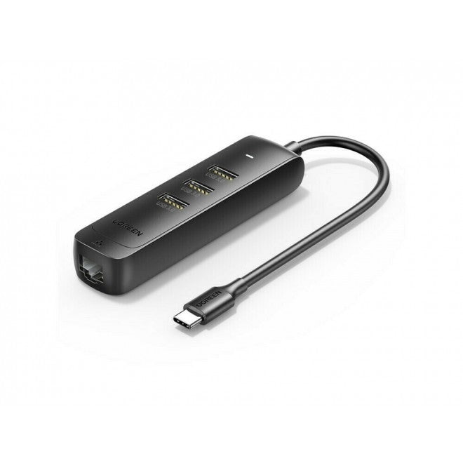 UGREEN 50627 USB-C to USB-A 3-Port Hub with RJ45 Gigabit Ethernet - SuperSaverAU - view 1