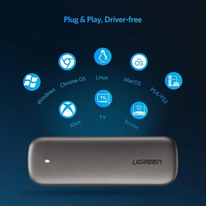 Ugreen M.2 B-Key Hard Drive Enclosure (6Gbps) 60355 - SuperSaverAU - view 3
