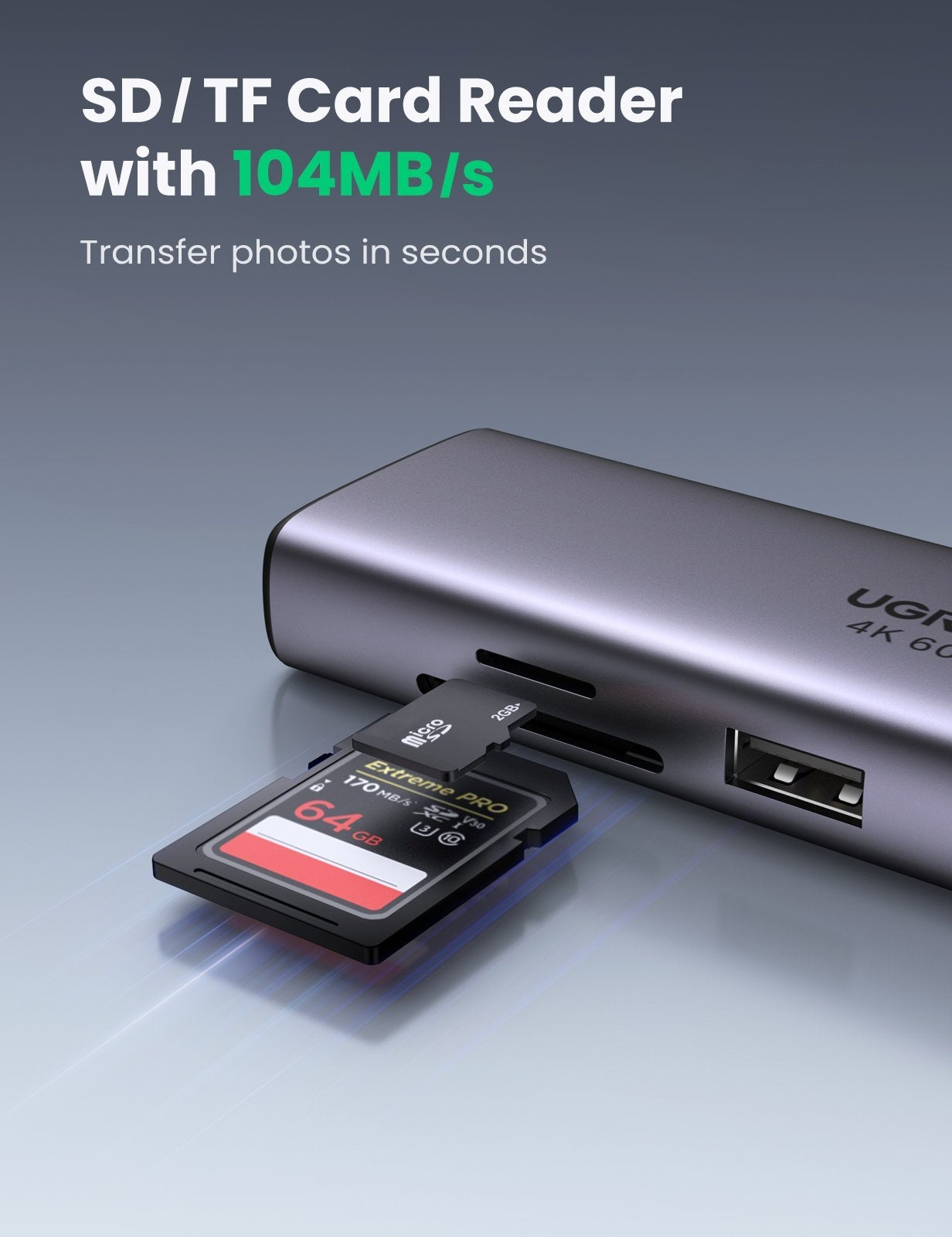 UGREEN 7-in-1 USB-C Hub with 4K HDMI, Ethernet, Card Reader, 100W PD Charging - SuperSaverAU - view 11