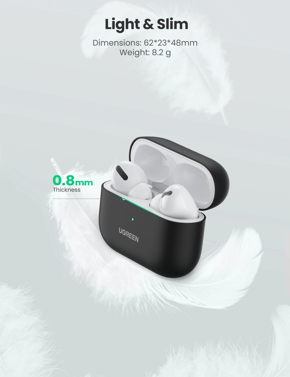UGREEN Liquid Silicone Case for Airpods Pro (80513) - SuperSaverAU - view 4