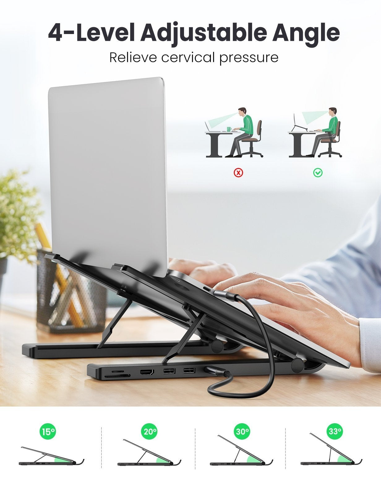 UGREEN X-Kit Laptop Stand Docking Station (80551) - SuperSaverAU - view 3