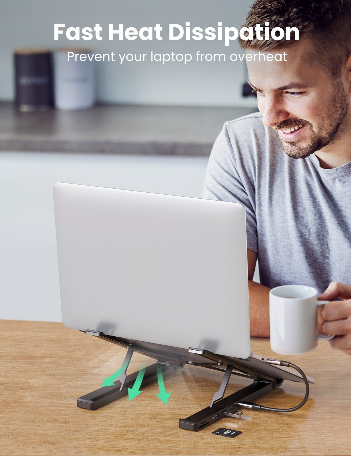UGREEN X-Kit Laptop Stand Docking Station (80551) - SuperSaverAU - view 4