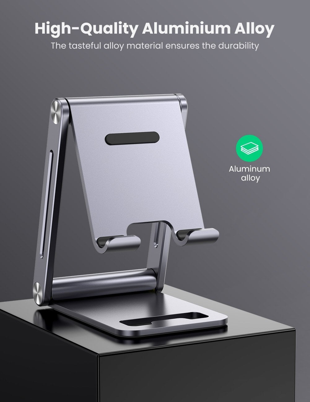 UGREEN 80708 Adjustable Aluminum Phone Holder - SuperSaverAU - view 2