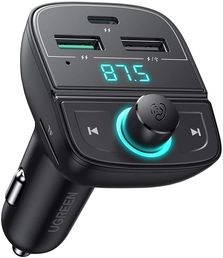 UGREEN 80910 Car Bluetooth 5.0 FM Transmitter - SuperSaverAU - view 1