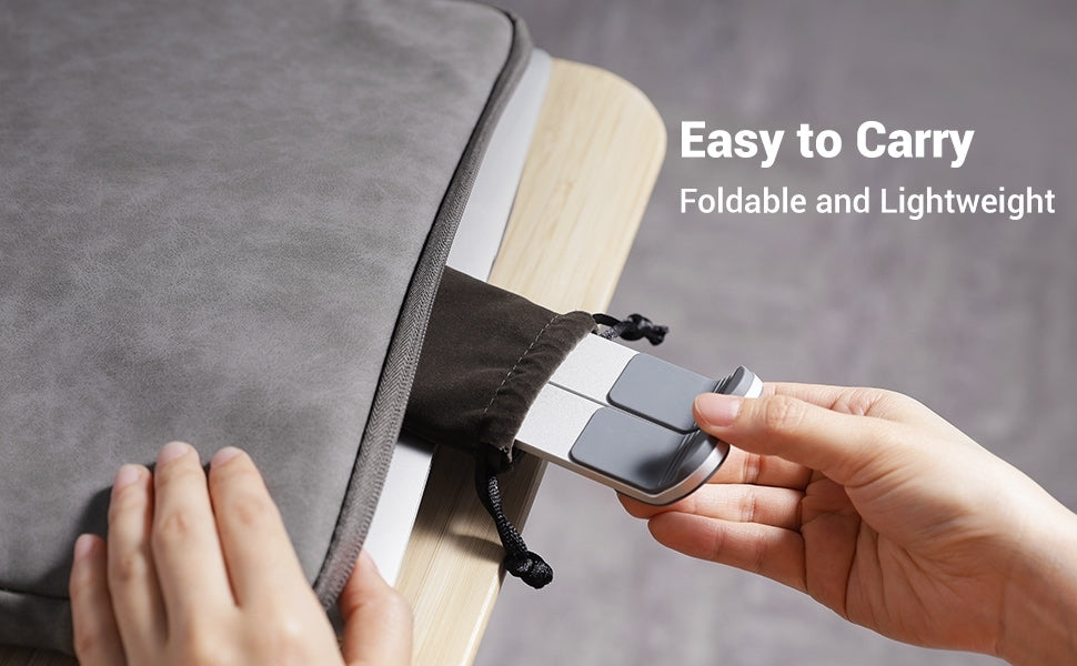 UGREEN Aluminum Notebook Stand, 5-Level Adjustable, Foldable & Portable, Up to 17.3" - SuperSaverAU - view 8