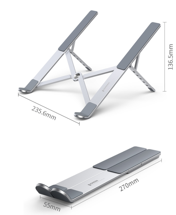 UGREEN Aluminum Notebook Stand, 5-Level Adjustable, Foldable & Portable, Up to 17.3" - SuperSaverAU - view 9