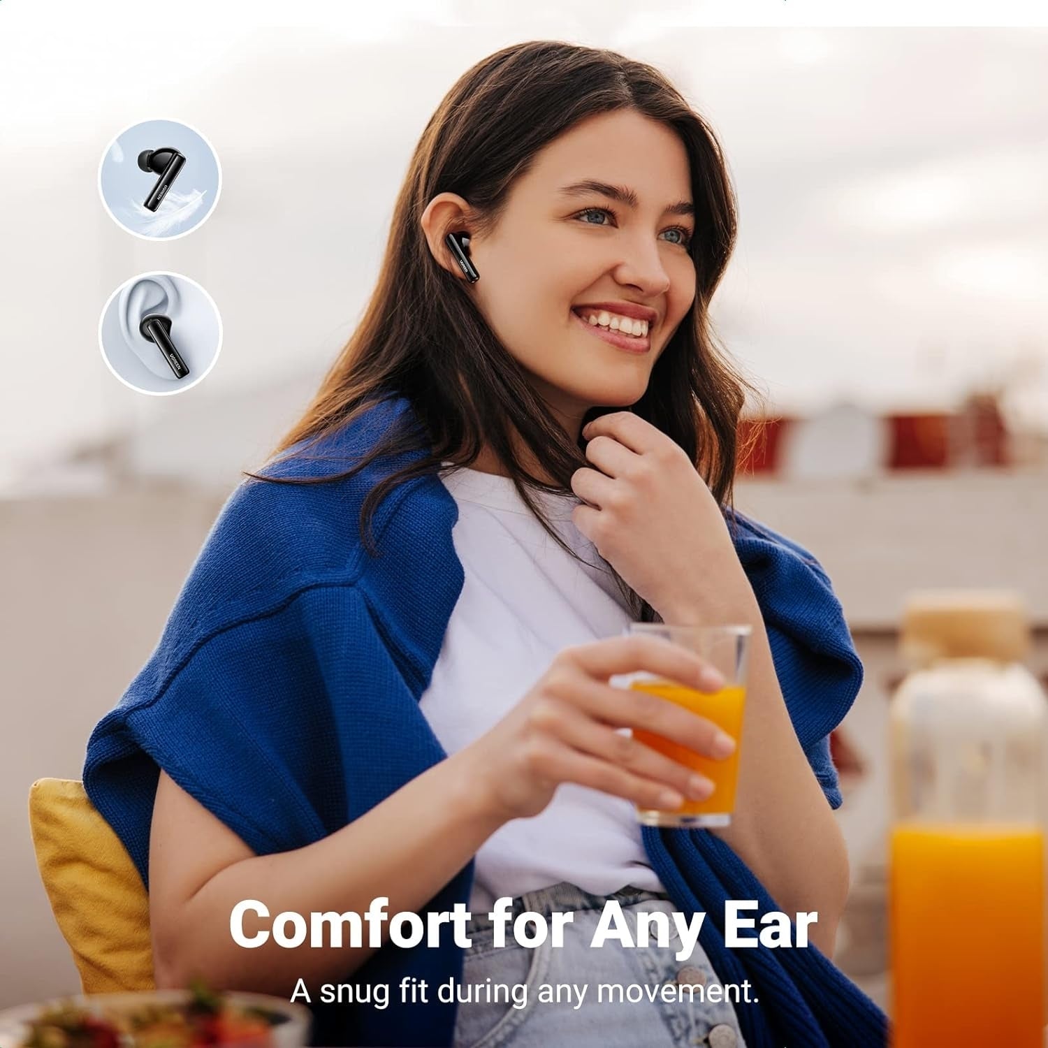 UGREEN 90401 HiTune T3 Active Noise-Cancelling Wireless Earbuds (Black) - SuperSaverAU - view 3