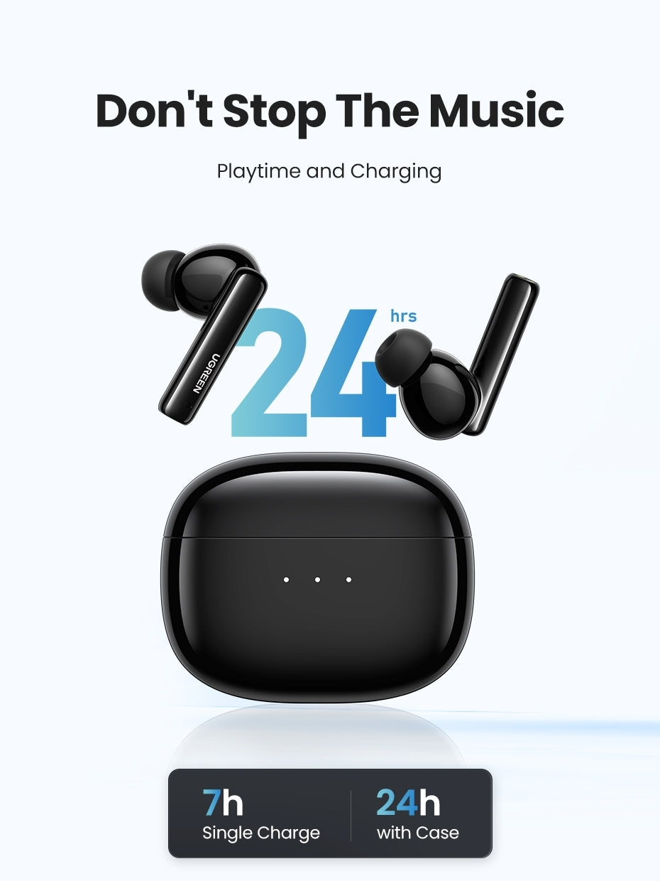 UGREEN 90401 HiTune T3 Active Noise-Cancelling Wireless Earbuds (Black) - SuperSaverAU - view 8