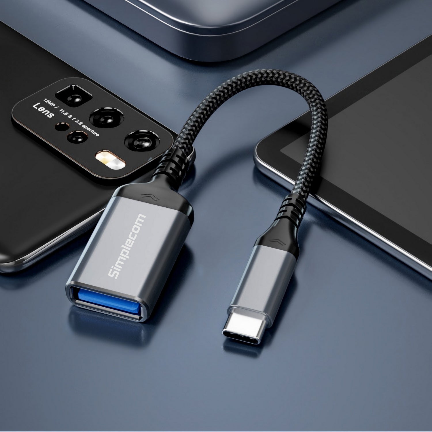 Simplecom CA131 USB-C to USB-A USB 3.0 OTG Adapter Cable